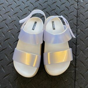 Mini Melissa Cosmic Sandal - Pearl - size 12
